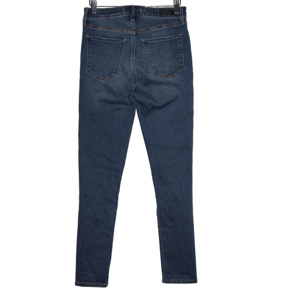 Womens Abercrombie & Fitch The Super Skinny High Rise Blue Denim Jeans Size 27 4 - Picture 2 of 5